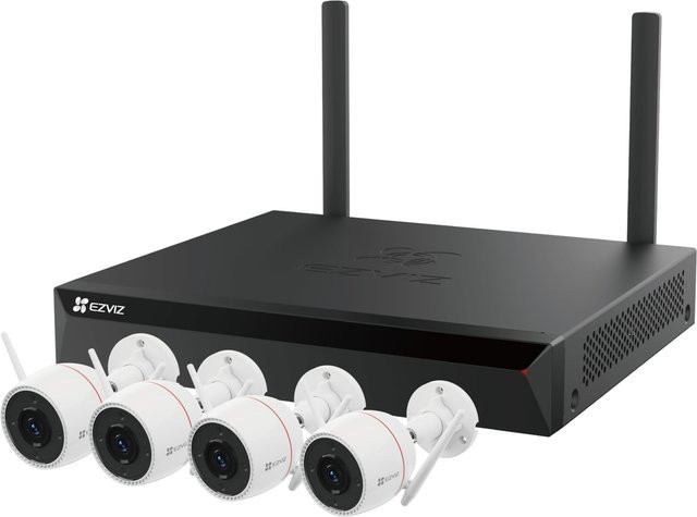 EZVIZ X5S WLAN Überwachungskamera-Set mit Netzwerkrecorder und H3C 4MP Kamera in Weiß - Bild 1