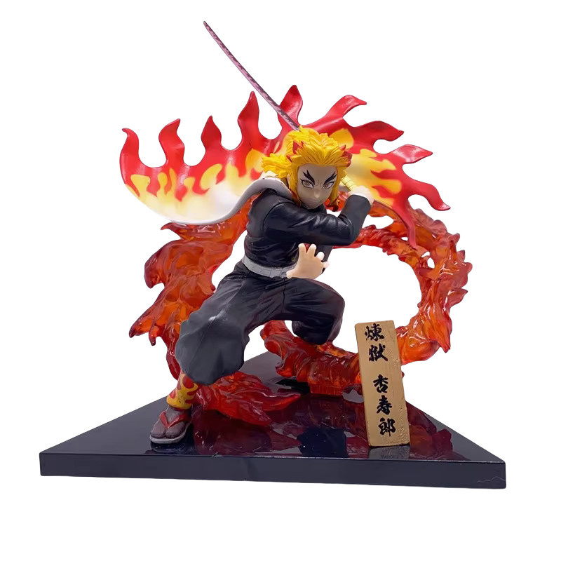 Bandai Kamado Tanjiro Rengoku Kyoujuro Anime Figur, Bunt / Mehrfarbig - Bild 3