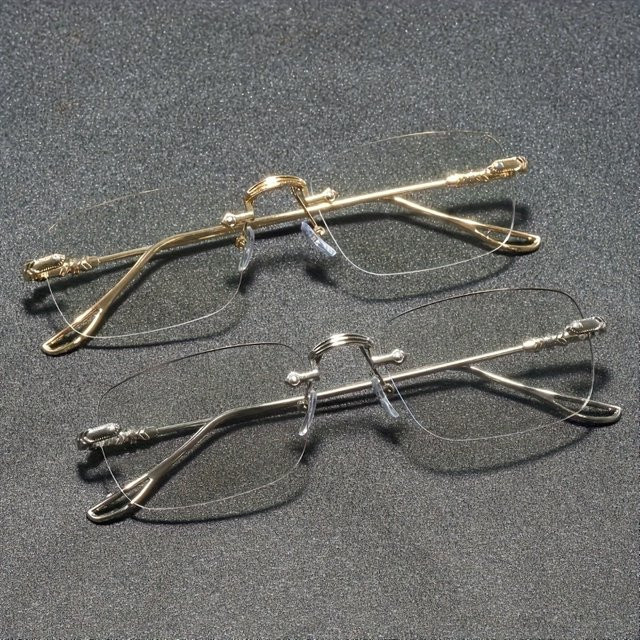 DIXSG Korrektionsbrille, randlos, rectangular, Metal, Unisex - Bild 1
