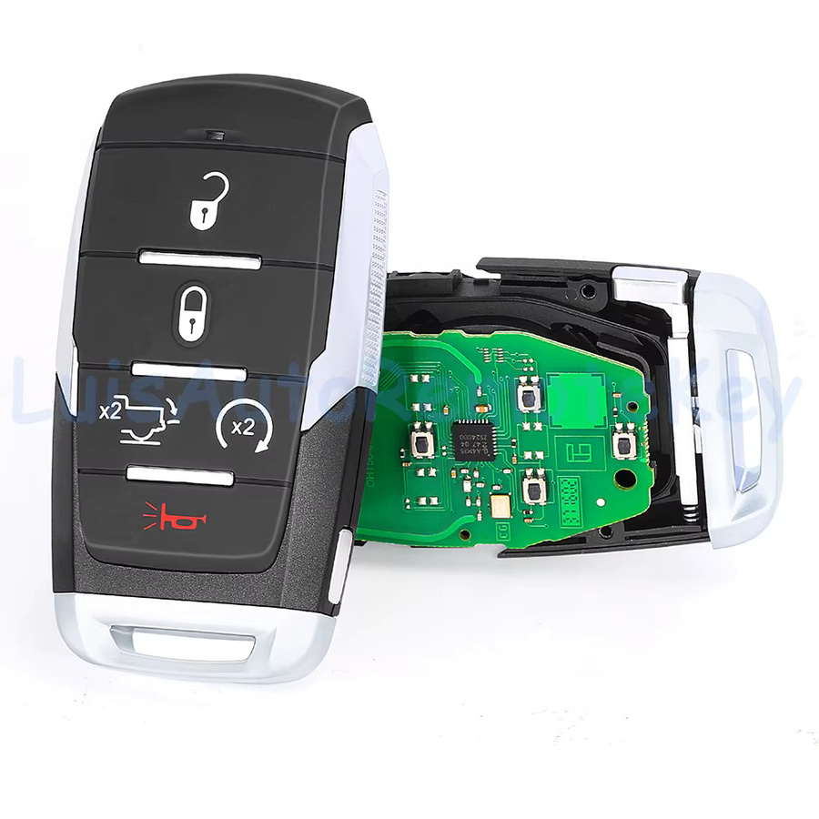 DIYKEY Smart Prox Remote Key Fob 433 MHz 4A Chip für Dodge Ram 1500 Pickup Schwarz OHT-4882056 68291692AD 68291691 - Bild 3