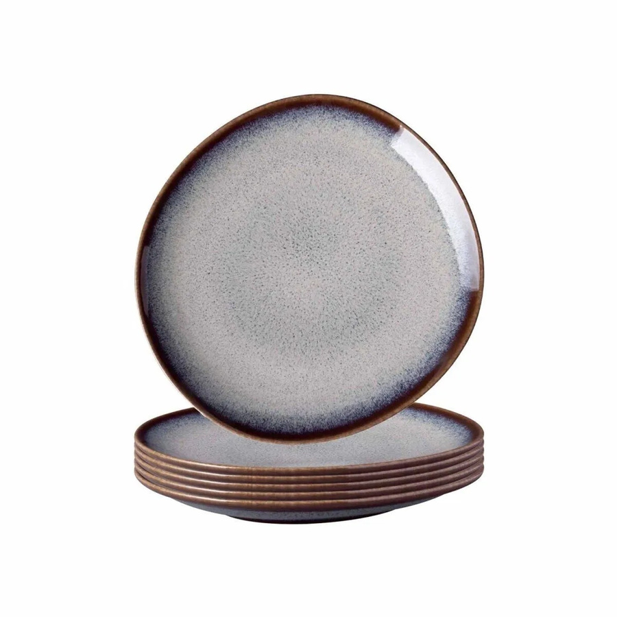 Villeroy & Boch like. Brotteller Lave Beige, 6er Set, B: 17,6 cm, T: 16,8 cm - Bild 2