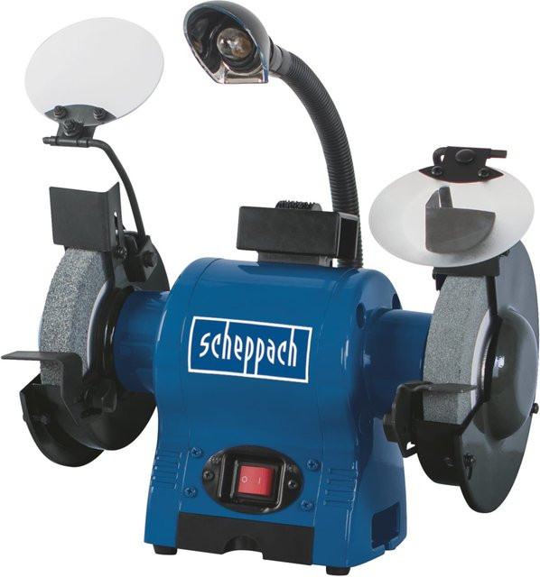 Scheppach BG150 Doppelschleifer in Blau mit 370 W Leistung - Bild 1