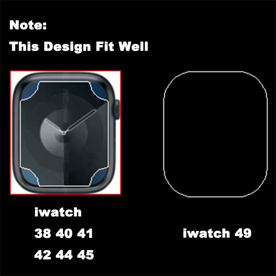 Apple Displayschutzfolie Hydrogel, Schwarz, Unisex - Bild 5