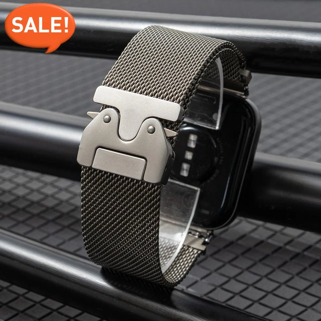 CAOWTAN Uhrenarmband Milanese, Edelstahl, Unisex - Bild 1