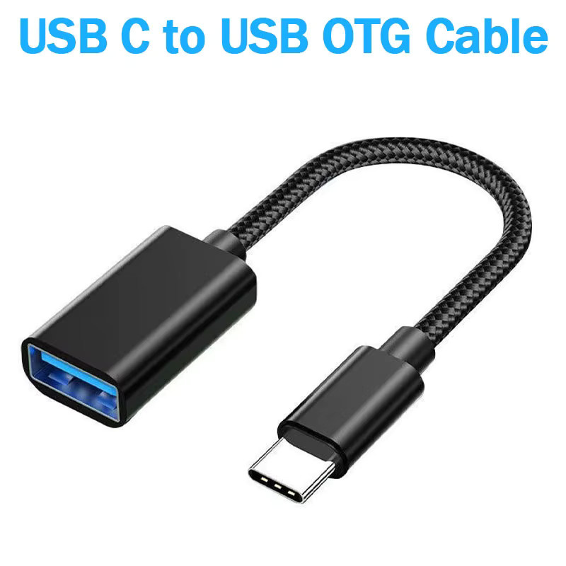 JCD USB-A auf USB-C OTG Kabeladapter in Schwarz für Xiaomi Samsung S20 und Huawei - Bild 4