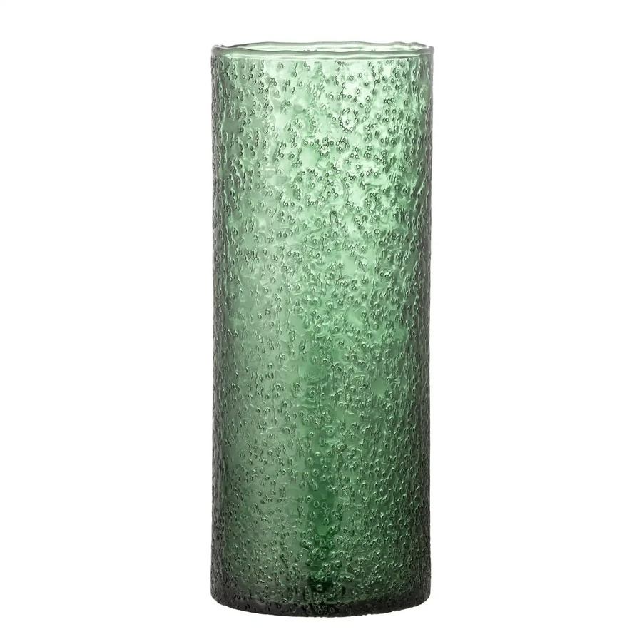 Bloomingville Vase Zenta aus recyceltem Glas in Grün, Höhe: 32 cm - Bild 1