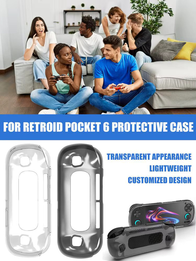 Transparente TPU-Schutzhülle für Retroid Pocket 6, kratzfeste und sturzsichere Softcase-Gummihülle - Bild 6