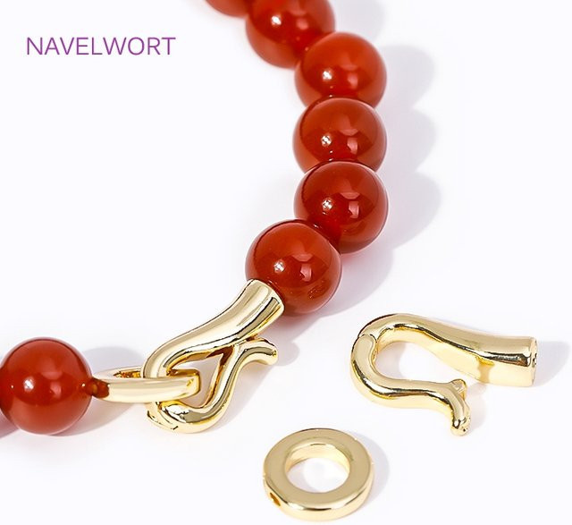 Pearl Clasp Connector, 18K Gold Plated, Beads End Caps, DIY Bracelet Jewelry Making Accessories - Bild 1