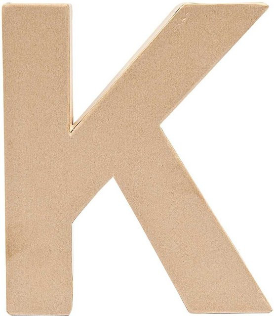 Rico Design 3D Papp-Buchstabe K stehend für die Tischdekoration Höhe: 17,5 cm, Breite: 17,5 cm, Tiefe: 5,5 cm - Bild 1