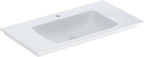 Geberit Möbelwaschtisch One in Weiß mit Hahnloch und ohne Überlauf, B/T: 90 x 48 cm - Bild 1