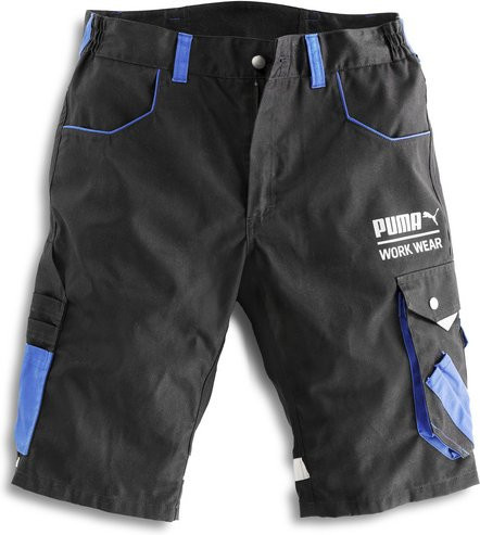 Puma Safety Arbeitsshort CHAMP in Carbongrau-Schwarz aus Polyester-Baumwoll-Gemisch - Bild 1