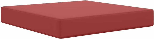 vidaXL Sofakissen für Draußen Weinrot B: 60 cm, T: 60 cm, H: 8 cm aus Polyester - Bild 1