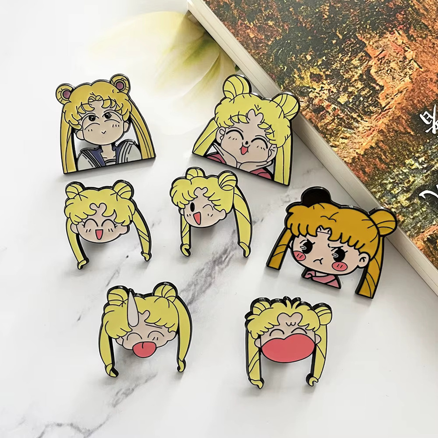Bandai Mädchen-Emaille-Pins-Set, Metallbroschen, Kollektion - Bild 3