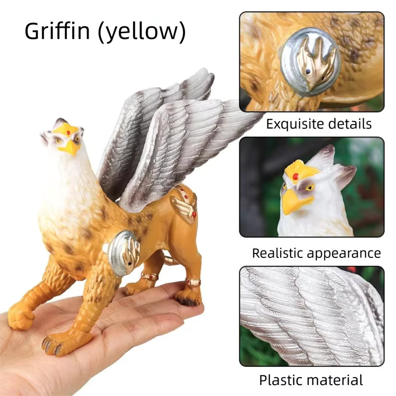 Oenux Griffin Modell Feuer-Phönix Cerberus, Mythische Kreaturen Figuren, Fantasy, Kunststoff - Bild 2