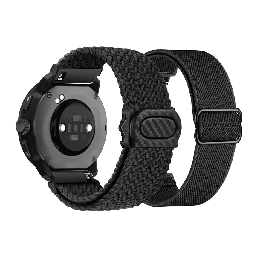 2 Stück elastische Nylonarmbänder von DAINU für Suunto Race, Race S, Vertical, Vertical 2, 9 Peak Pro, 9 Peak und 5 Peak in Schwarz für Damen und Herren - Bild 5