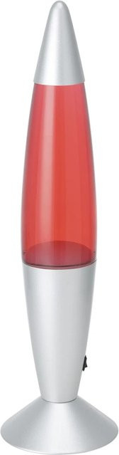 Eglo Lavalampe mit LED-Beleuchtung in Silber, Rot und Gelb, Durchmesser: 10,8 cm - Bild 1