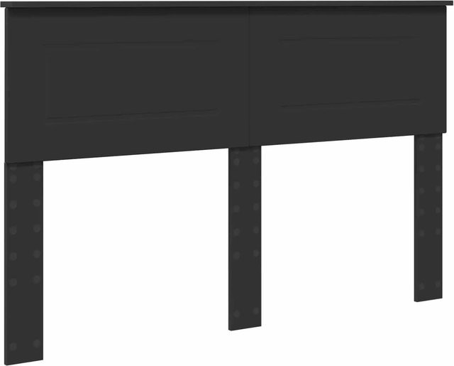vidaXL Kopfteil in Schwarz und Eichen-Optik aus Holzwerkstoff, Breite: 150 cm - Bild 1