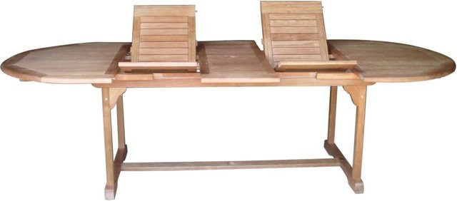 Sedex Gartentisch Liberia oval aus Eukalyptusholz ausziehbar natur B/T: 110 cm, Länge: 180-260 cm - Bild 1