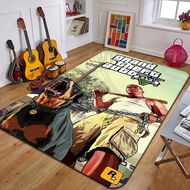 Karpetti Dekoteppich Grand Theft Auto Design, Mehrfarbig, B/B: 120 x 80 cm - Bild 1