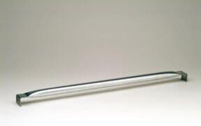 Regalwerk BERT-Trägerarm geschlossen 400 mm Rundrohr ø 25 mm aus verzinktem Stahlblech in Silber - Bild 1
