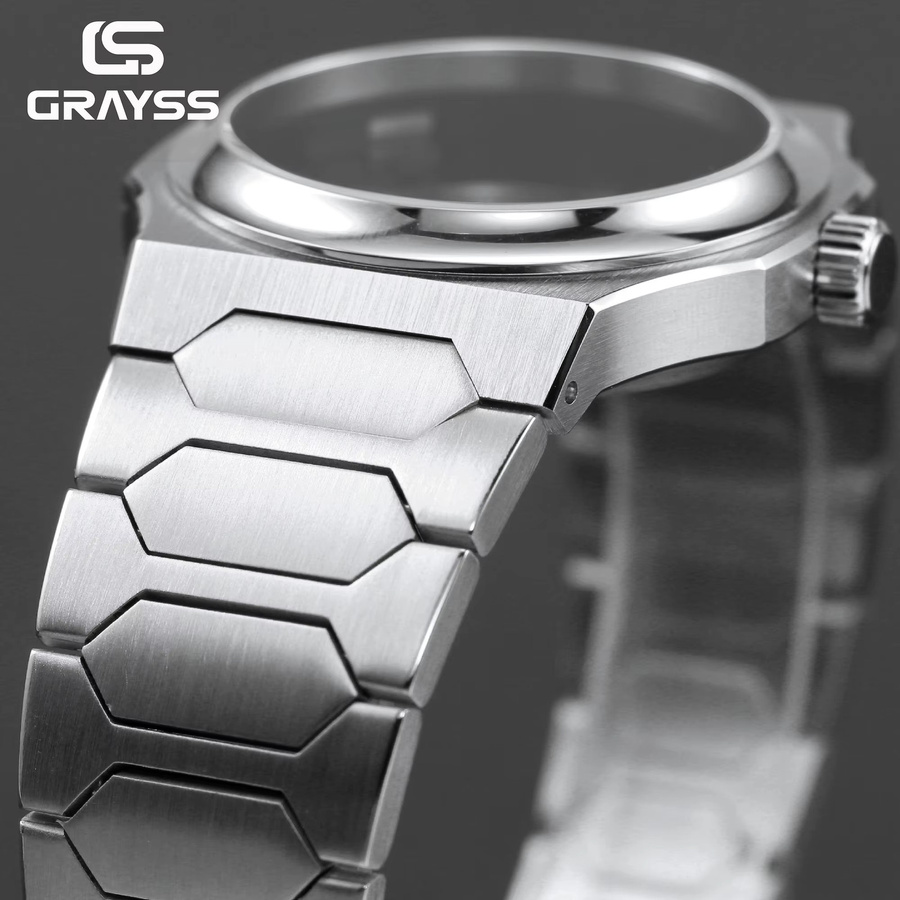 Grayss Uhrengehäuse Edelstahl, 40 mm, Silber, Unisex - Bild 3