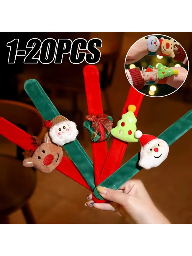 Slap-Armband, elastisch, Weihnachtsmotiv, Rentier-Designs, Kinder - Bild 6