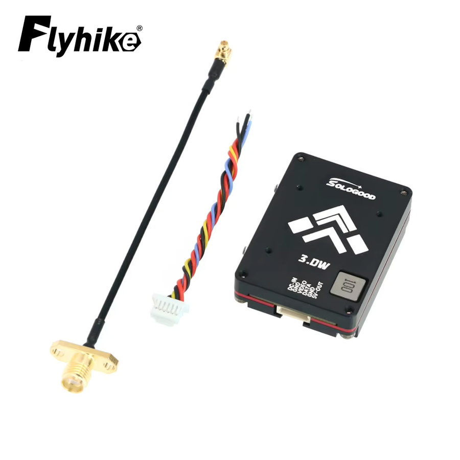 Sologood VTX Videotransmitter für RC FPV Drohnen, 5,8 GHz, 64 Kanäle, Schwarz, einstellbar von 25mW bis 3000mW - Bild 2