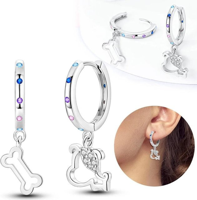 Ohrringe und Ohrhänger 925 Silber, Zirkonia, Damen - Bild 1