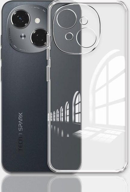 Transparente Silikon Handyhülle für Tecno Spark Go 1, Spark Go 2025 und Pop 9, stoßfeste Softcase Schutzhülle - Bild 1