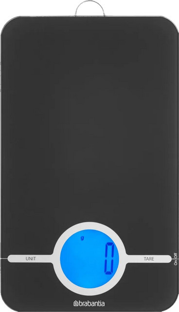 Brabantia Tasty+ 122644 Digitalwaage in Dunkelgrau mit Digitalanzeige und Auto-Off-Funktion - Bild 1