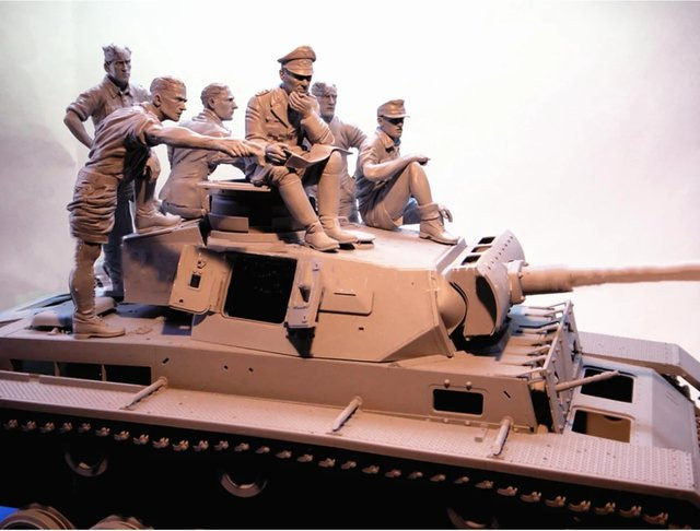 GK Resin-Soldatenmodell, Militär, 6-teiliges Set, unmontiert, unbemalt - Bild 1