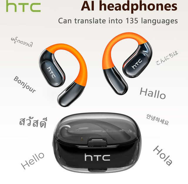 HTC NE36 Sprachübersetzungs-Kopfhörer mit KI-Übersetzung und Surround-Sound in Lila - Bild 1