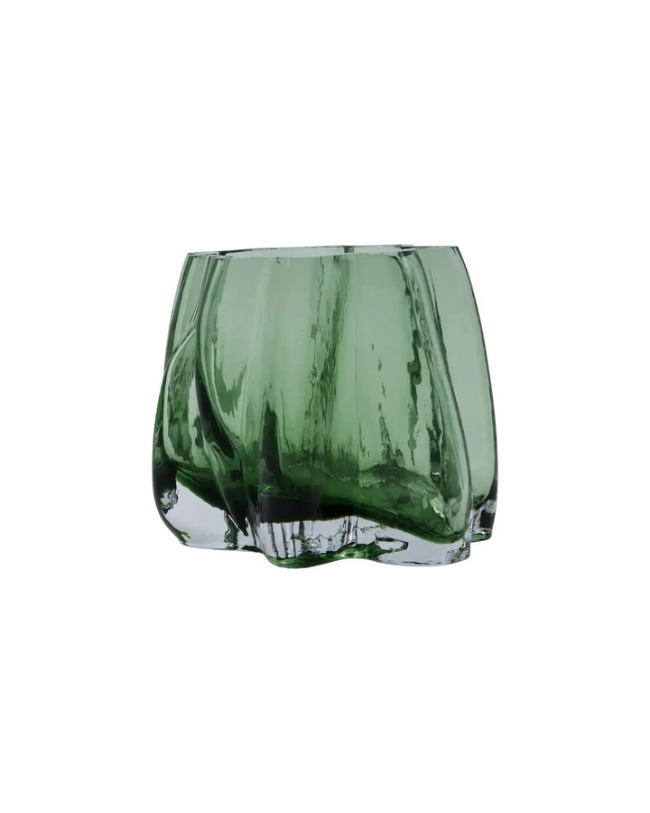 House Doctor Stimmungslicht Curva in Grün aus Glas, Höhe: 15 cm - Bild 1