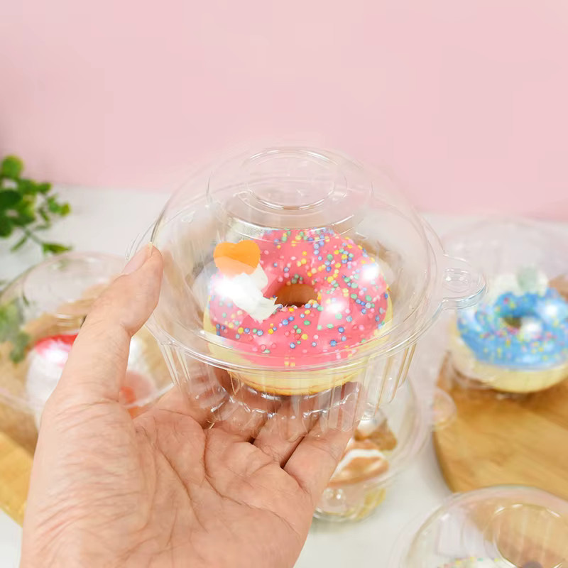 10 Stück transparente ZQNYCY Kunststoff-Geschenkboxen für Kekse, Süßigkeiten und Snacks - Bild 2