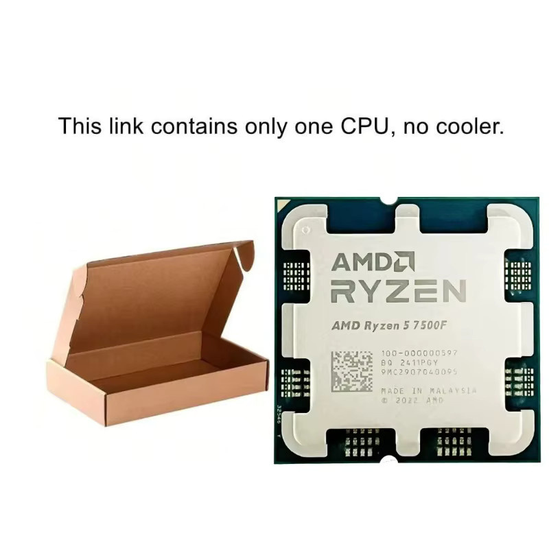 AMD Ryzen 5 7500F Prozessor mit 6 Kernen und 12 Threads, Sockel AM5, DDR5, 3,7 GHz - Bild 3