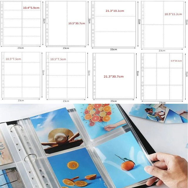 Transparentes A4 Fotokartenalbum aus PP mit Nachfüllseiten für Kpop Fotokarten und DIY Fotoalbum-Halter - Bild 1