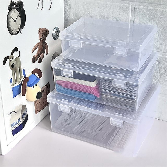 Transparente PP-Aufbewahrungsbox als Desktop-Organizer mit mehreren Fächern für Schreibwaren und Stifte - Bild 1