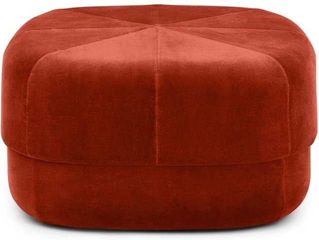Normann Copenhagen Circus Hocker in Rot mit Veloursstoff - Bild 1