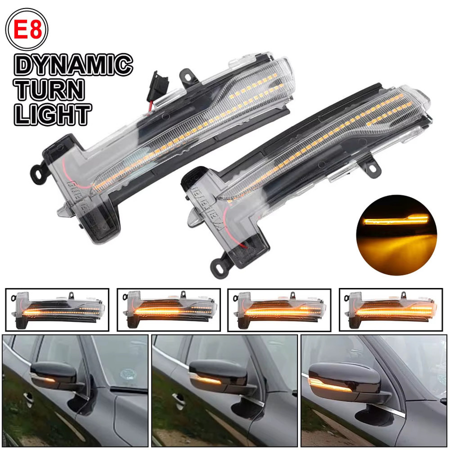Malcayang Sequentielle dynamische Seitenspiegel-Blinkerleuchte für Volvo XC60 2014-2017, Schwarz, 2er-Set - Bild 4