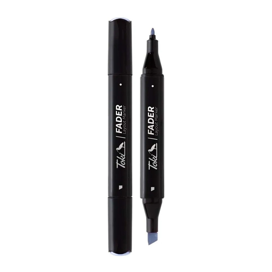 Toki Marker Fader Permanent Marker mit Keilspitze in 66 Farben Napoleon Blue - Bild 2