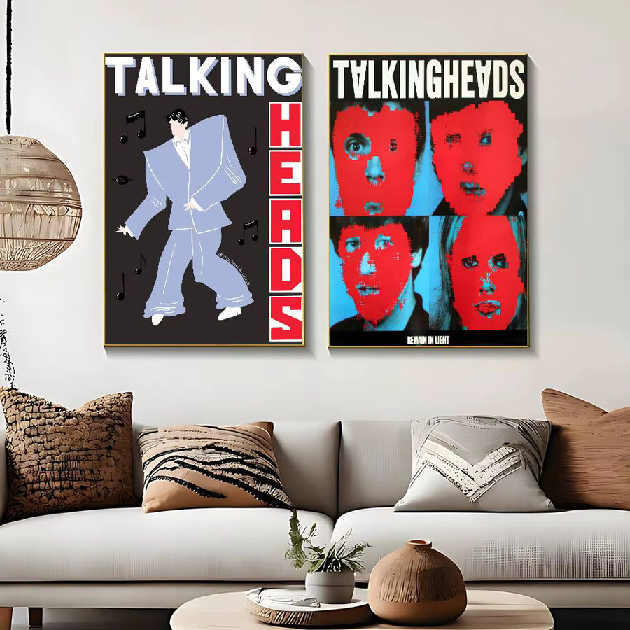 Talking Heads Psycho Killer Vintage Punk Poster als mehrfarbige Wandkunst aus Papier - Bild 5