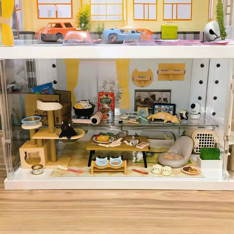 Bandai Katzen-Tägliches-Leben Miniatur-Puppenhaus-Dekorationsset, Actionfigur, Set / Bundle - Bild 3