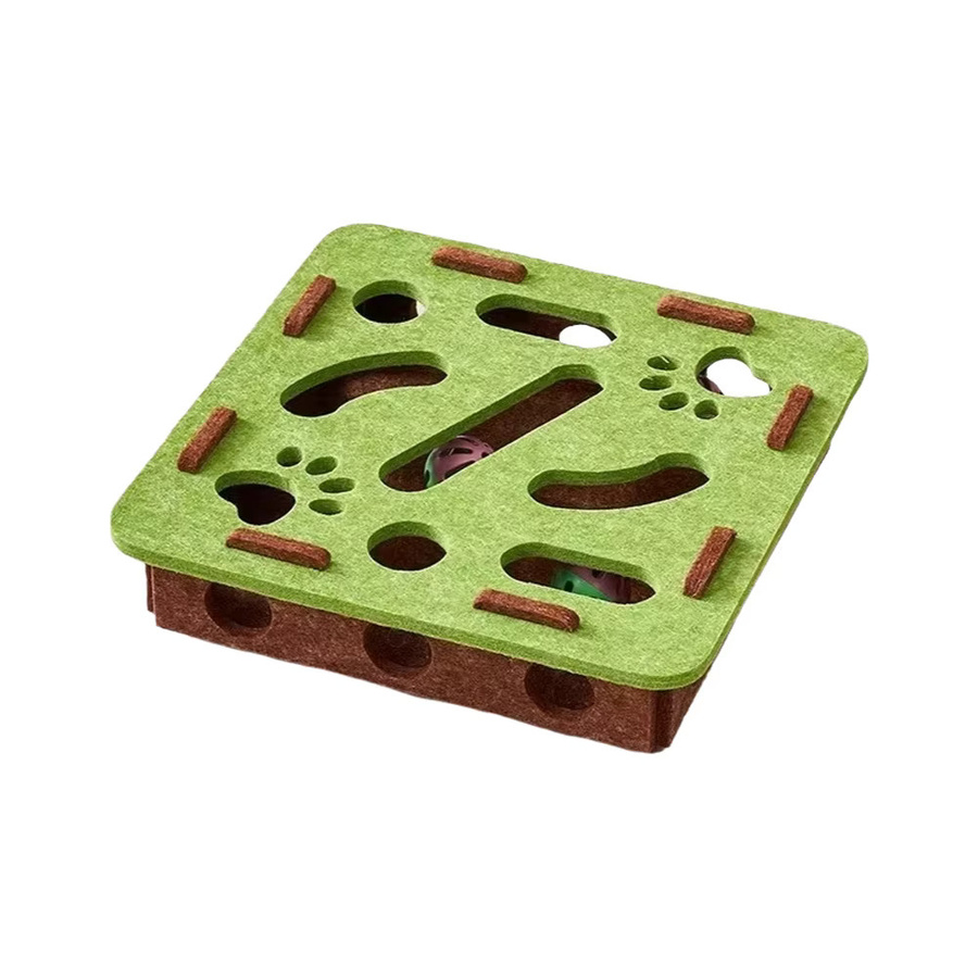 Kemorela Katzen-Puzzle-Spielzeug, Filz-Puzzlebox, mit Ball - Bild 4