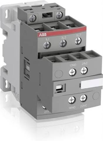 ABB AF38-30-11-12 Schütz mit 4 Schließern und 1 Öffner, 18.5kW, Grau - Bild 1