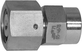 Riegler Mano-Anschlussverschraubung mit Dichtkegel aus Edelstahl in Silber, G1/4 Zoll, Durchmesser: 10 mm - Bild 1