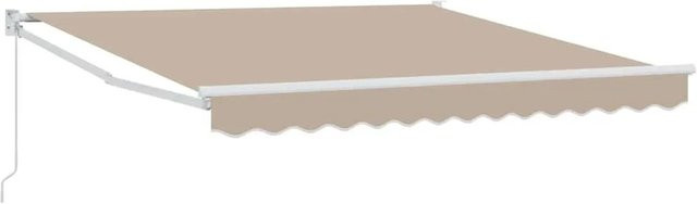 vidaXL Einziehbare Markise Beige aus Polyester und Aluminium B/T/H: 350 x 250 x 165 cm - Bild 1