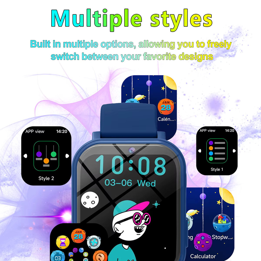 SIMSONLAB Smartwatch, Blau, Kunststoff, Kinder, Unisex - Bild 4