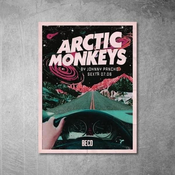 Arctic Monkeys Musikalbum-Poster AM Favourite Worst Nightmare als Leinwandbild, Mehrfarbig, B/H: 50 x 70 cm - Bild 1