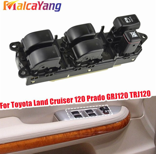 Malcayang Fenster Master Schalter für Toyota Land Cruiser 120 Prado GRJ120 TRJ120 in Schwarz - Bild 1