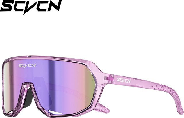 SCVCN MTB Sportsonnenbrille, Unisex, Vollrand, Pink, Kunststoff - Bild 1